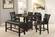 F1755 Black Faux Leather High Bench by Poundex