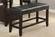 F1755 Black Faux Leather High Bench by Poundex
