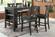 F1789 Deep Dark Grey Solid Acacia Wood High Chair (Set of 2) by Poundex