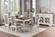 F1825 White Upholstered Cushion Dining Chair (Set of 2) by Poundex