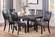 F2438 Dark Coffee Rubberwood Dining Table by Poundex