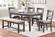 F2563 Light Grey 6-Pcs Dining Set by Poundex