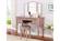 F4060 Rose Gold Rubber Wood Vanity Set w/Stool by Poundex