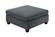 F6819 Grey Chenille Cocktail Ottoman by Poundex