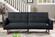 F8507 Black Polyfiber Adjustable Sofa by Poundex