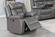 F86297 Grey Gel Leatherette Power Recliner by Poundex