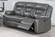 F86299 Grey Gel Leatherette Power Sofa by Poundex