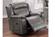 F8744 Slate Blue Breathable Leatherette Recliner by Poundex