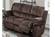 F8753 Chocolate Padded Suede Manual Motion Sofa by Poundex