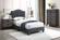 F9569 Charcoal Burlap Bed by Poundex