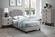 F9573 Light Grey Burlap Bed by Poundex