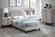F9574 Light Brown Burlap Bed by Poundex