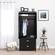 Yaletown Black Wood Armoire by Prepac