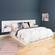 Floating White King Headboard w/Nightstand by Prepac