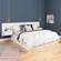 Floating White King Headboard w/Nightstand by Prepac