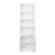 Home Office White Wood Tall Bookcase w/2 Shaker Doors by Prepac