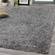 Plateau Dark Grey Soft Shag Rug by Kalora