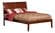 Portland Antique Walnut Platform Bed by Atlantic Furniture