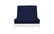 Premium Solid Navy Futon Cover by Prestige