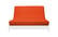 Premium Solid Orange Futon Cover by Prestige