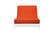 Premium Solid Orange Futon Cover by Prestige