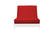 Premium Solid Red Futon Cover by Prestige