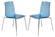 Ralph Transparent Blue Dining Chair (Set of 2) by LeisureMod