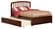 Richmond Antique Walnut Platform Bed by Atlantic Furniture