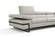 Rimini Light Gray Italian Premium Leather Sectional by J&M Furniture