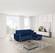 Verso Mini Blue Sectional Sofa by Skyler Designs