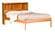 Shaker Basic Natural Platform Bed w/Bookcase Headboard by Comfort Pure