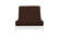Samantha Chocolate Chenille Texture Futon Cover by Prestige