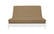 Samantha Sand Chenille Texture Futon Cover by Prestige