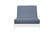 Samantha Lagoon Chenille Texture Futon Cover by Prestige