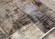 Serene Red Blue Beige Layered Distressed Rug by Kalora
