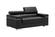 Soho Premium Italian Leather Loveseat Black by J&M Furniture