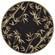 Sparta Black Bamboo Border Area Rug by KAS Rugs