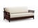 Futon Frame - Full Size - Canby Black Walnut Wall Hugger by Strata Furniture