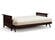 Futon Set - Queen Size - Denali Dark Cherry Wall Hugger Frame, Mattress w/Removable Solid Cover