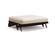 Futon Frame - Queen Loveseat Size - Dillon Black Walnut Wall Hugger by Strata Furniture