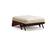 Futon Frame - Queen Loveseat Size - Dillon Dark Cherry Wall Hugger by Strata Furniture