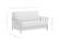 Futon Frame - Queen Loveseat Size - Canby Warm Cherry Wall Hugger by Strata Furniture