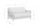 Futon Frame - Loveseat Size - Denali Dark Cherry Wall Hugger by Strata Furniture