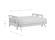 Futon Frame - Queen Loveseat Size - Durango Warm Cherry Wall Hugger by Strata Furniture