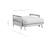 Futon Frame - Twin Chair Size - Galena Black Walnut Wall Hugger by Strata Furniture