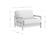 Futon Frame - Twin Chair Size - Galena Black Walnut Wall Hugger by Strata Furniture