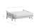 Futon Frame - Queen Loveseat Size - Pagoda Black Walnut Wall Hugger by Strata Furniture