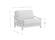Futon Set - Twin Chair Size - Pagoda Black Walnut Wall Hugger Frame, Mattress w/Removable Solid Cover