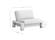 Futon Frame - Twin Chair Size - Rockwell Black Walnut Wall Hugger by Strata Furniture