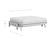 Futon Set - Loveseat Size - Tozi Warm Cherry Wall Hugger Frame, Mattress w/Removable Solid Cover